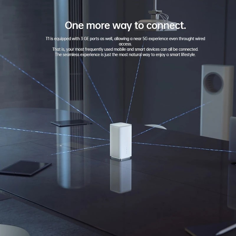 Original OPPO 5G CPE T1 Mobile WiFi Router CTA02 Snapdragon X55 5G modem SA/NSA Up to 4.1Gbps wifi 6