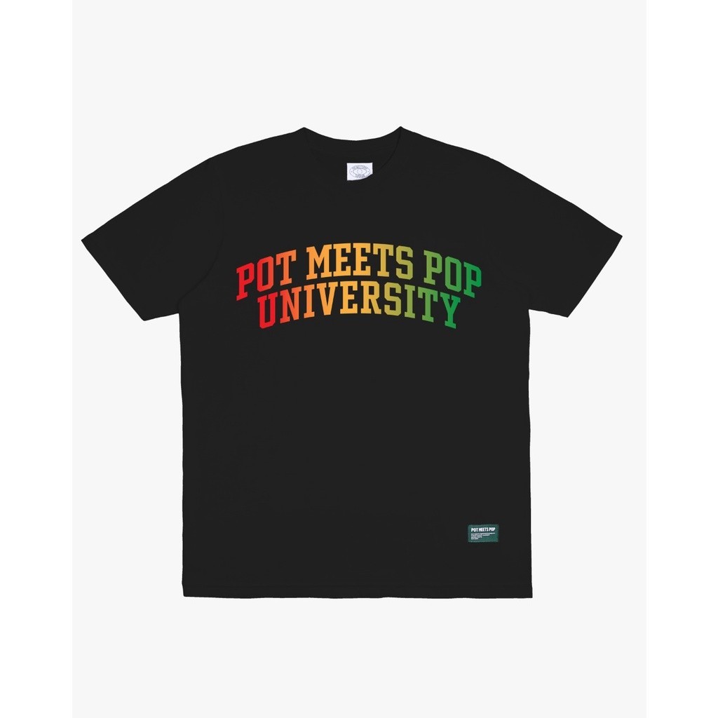 【COD】 PMP UNIVERSITY TEE BLACK Kaos T tshirt