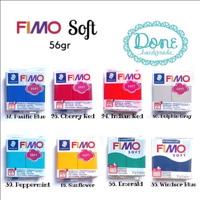 Polymer Clay Fimo Soft modelling clay sculpting clay bahan clay fimo