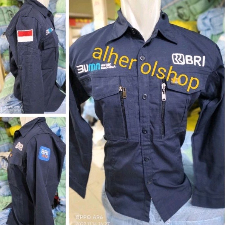 kemeja tactical Bank BRI baju tactical Bank BRI pdl Bank BRI pdh Bank BRI baju kerja Bank BRI baju B
