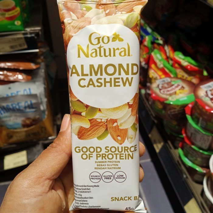 

Go Natural Almond & Cashew 45gr - Snack Bar Gluten Free