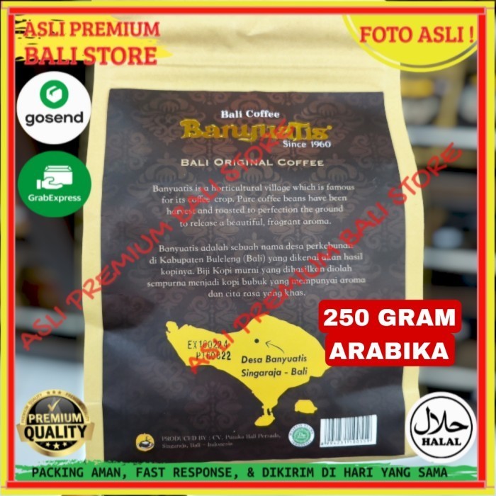 

OLEH OLEH MINUMAN KHAS ASLI ORI ORIGINAL BALI BIJI KOPI ARABIKA 250 GRAM GR