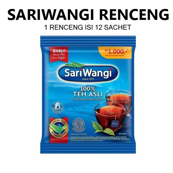 

TEH CELUP SARIWANGI RENCENG ISI 12 SACHET By Toko DUNIA VARIASI SURABAYA