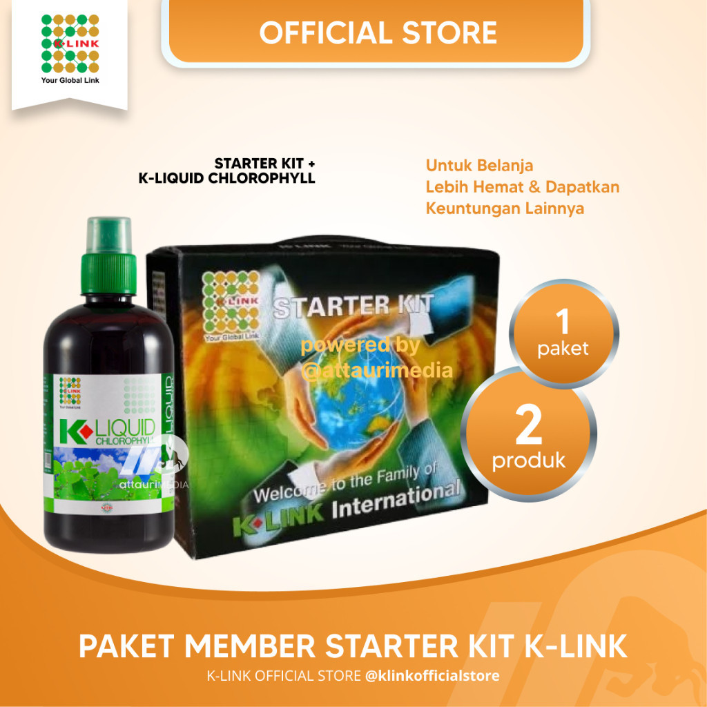 Pendaftaran Join Member K-Link Indonesia & K-Link International (Starter Kit K-Link + K-Liquid Chlor