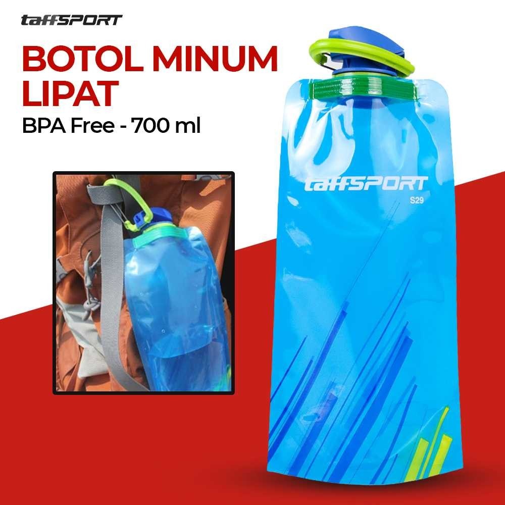 COD Botol Air Minum Lipat Portable Unik Untuk Outdoor Camping Hiking Besar 700ml Bahan Plastik Food 
