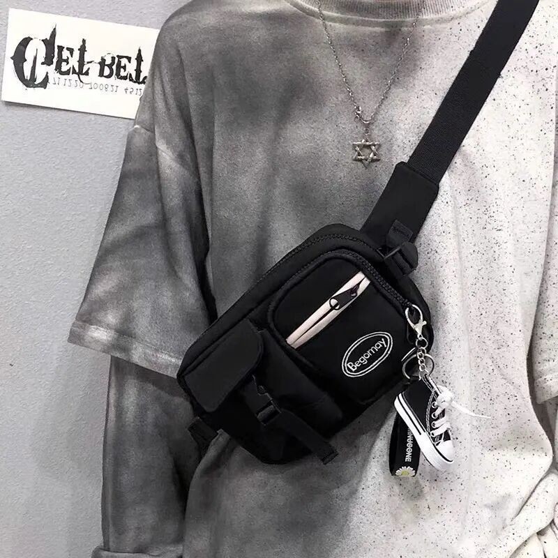 Tas Selempang Merek Trendi Tas Bahu Pria/Tas Bahu Pria Tas Dada Hip-Hop/Tas Selempang Pria Trendi  T