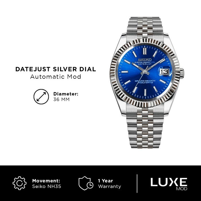 Seiko Datejust Blue Dial NH35