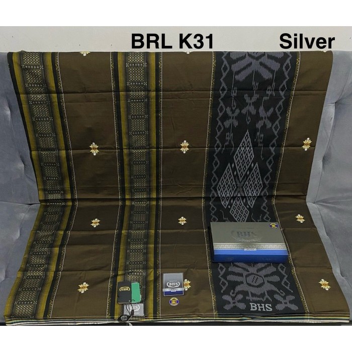Sarung BHS Classic gold &amp; silver original terbaru - BRL SILVER K31
