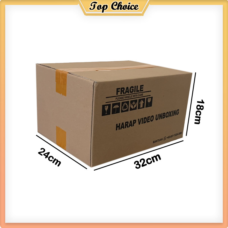 

32cmx24cmx18cm / 35cmx20cmx12cm kardus polos packaging / box