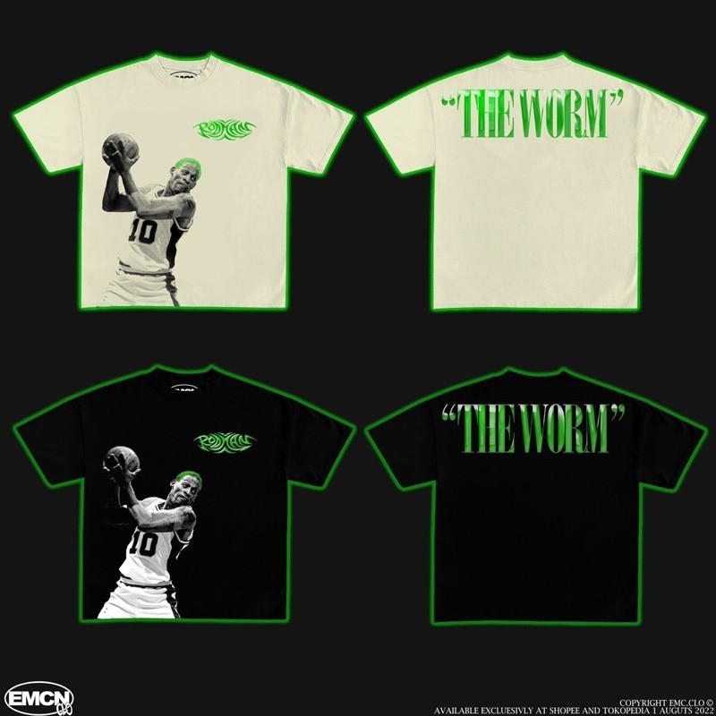 【ORIGINAL】 Halftonic Big Print Tee Dennis Rodman "The Worm"