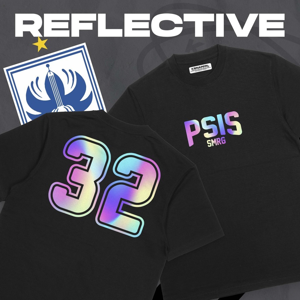 Kaos PSIS Semarang "PSIS Varsity Reflektif" - Mahesa Jenar/Panser Biru Snex/Semarang Fans