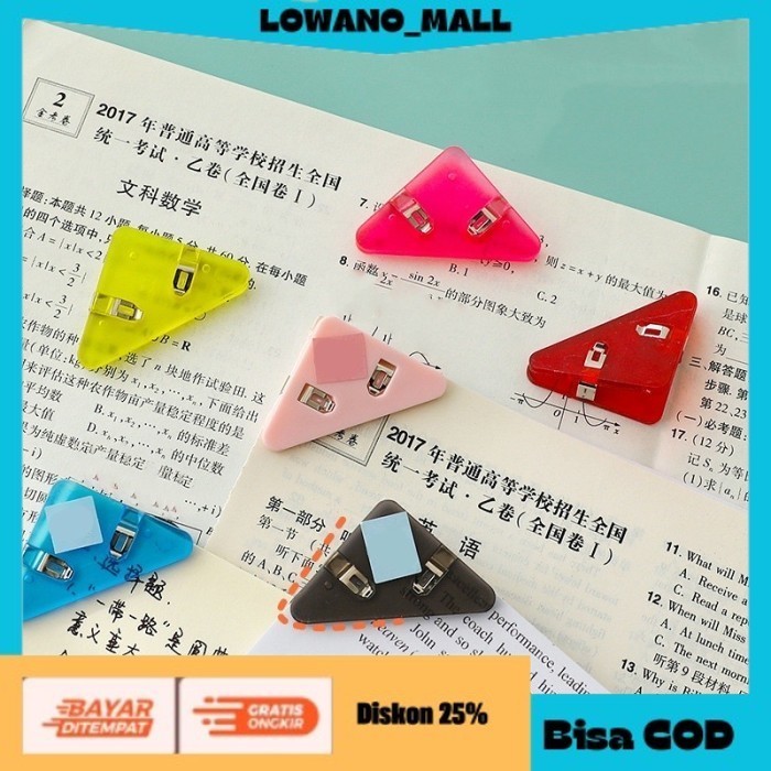 

[[LOWANOMALL]] TERLARIS Klip Paper Clip Penjepit Kertas Sudut Kertas Corner Clamp COD