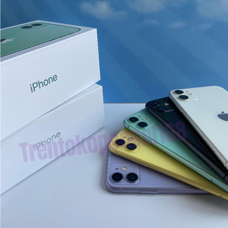 Hp iPhone 11 64GB/128GB/256GB Handphone Apple Second Fullset 100% Original Bergaransi Ex Inter