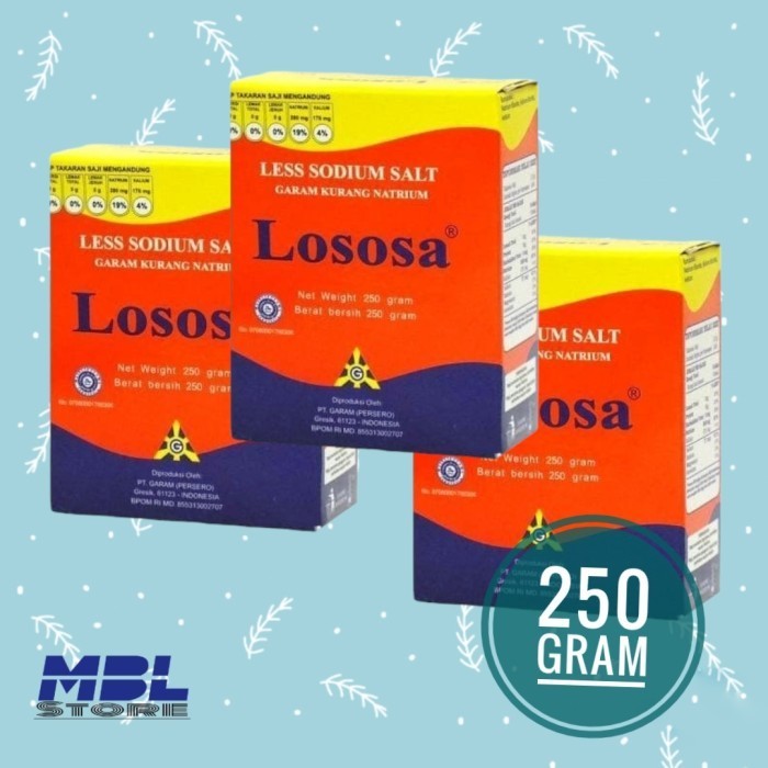 

New Produk- [Terlaris] Lasosa Garam rendah antrium 250 g