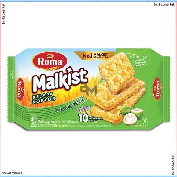 

ROMA MALKIST KELAPA KOPYOR 125 GR BISKUIT