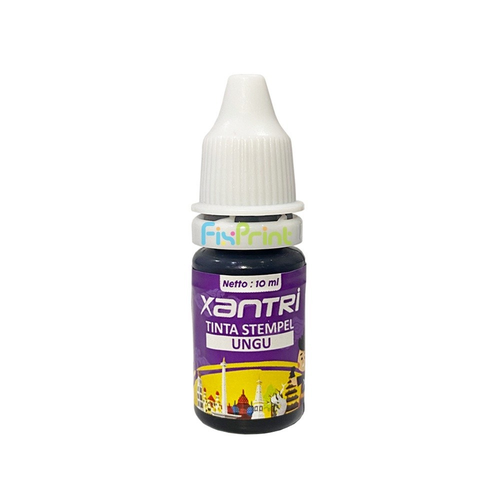 

Tinta Stempel Xantri Ink Stamp Kapasitas Ink 10ml All Warna Red Black Pink Green Blue Purple