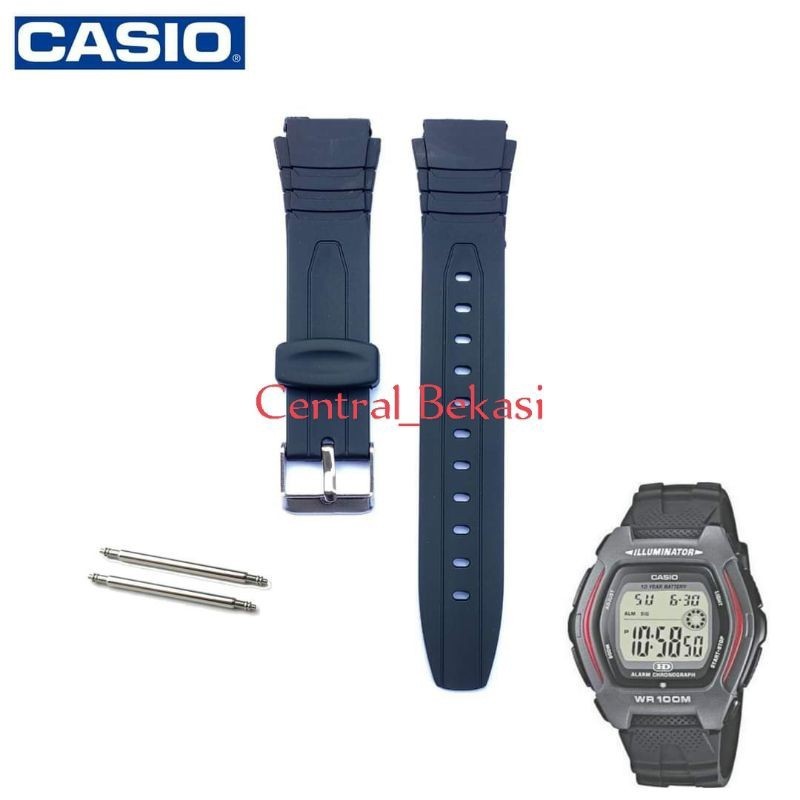 TALI JAM CASIO G-SHOCK F200 HDD600 W800 STRAP RUBBER F 200 W 800 HDD 600 BONUS PEN SEPASANG