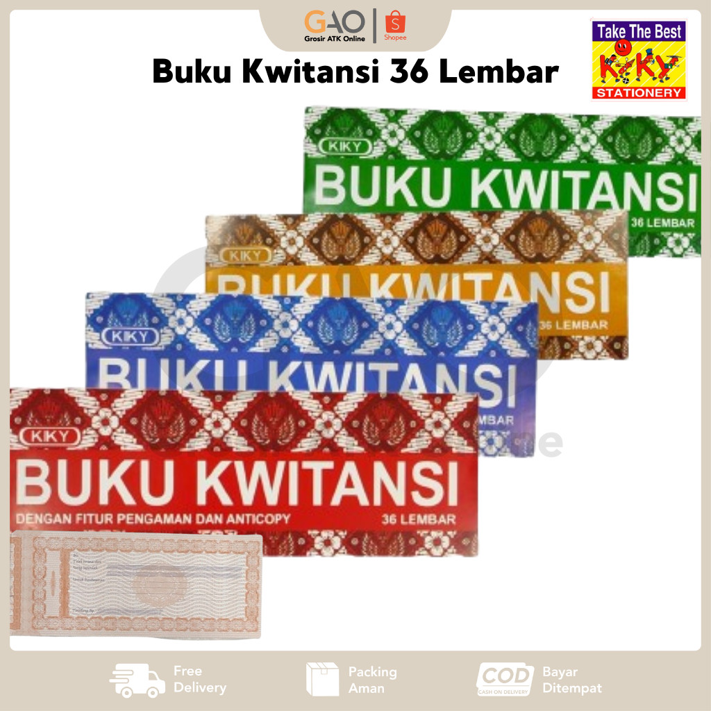 

Buku Kwitansi Kiky Kecil Anticopy 36 Lembar 623203S