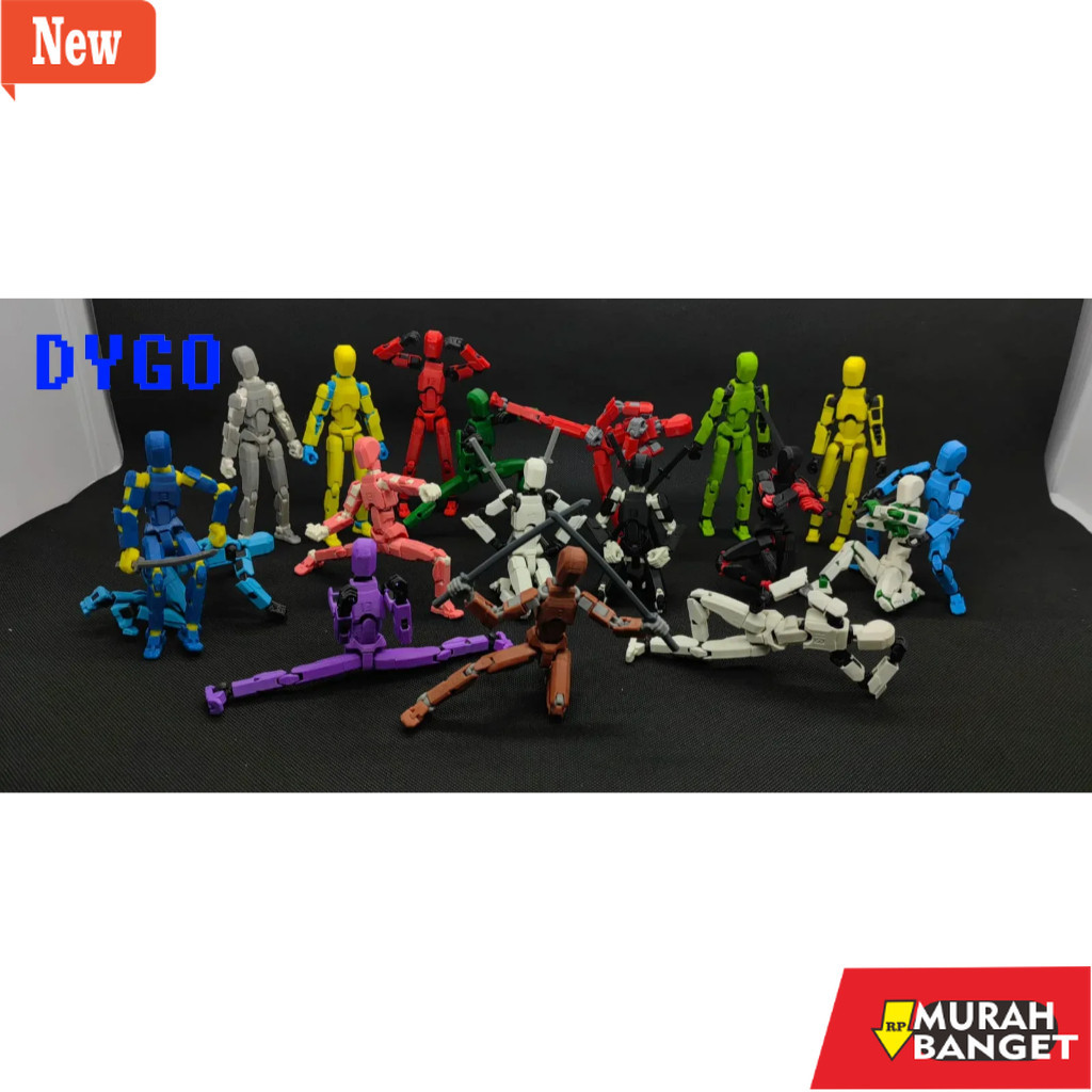 Mainan action figure yg lagi viral- Titan Dummy 13 Articulated action figure, dygo filament, uk Basi