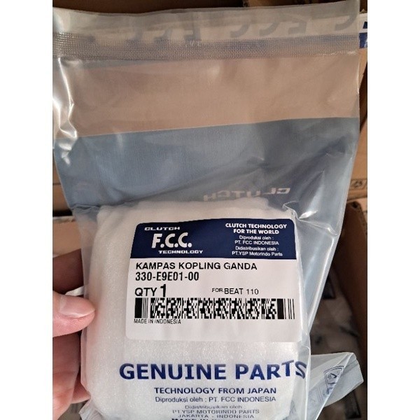 Kampas Kopling Ganda Beat 110 Karbu, Kampas Ganda Otomatis Beat 110 Fcc Original