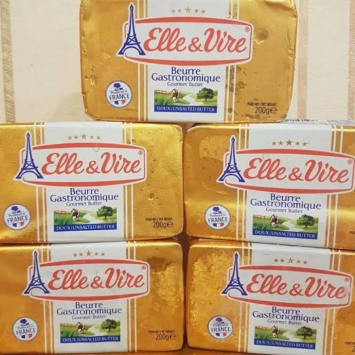 

Elle & Vire Unsalted Butter 200gr / 200 gr