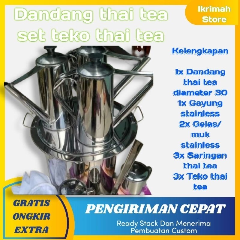dandang thai tea set / teko thai tea / teko set lengkap