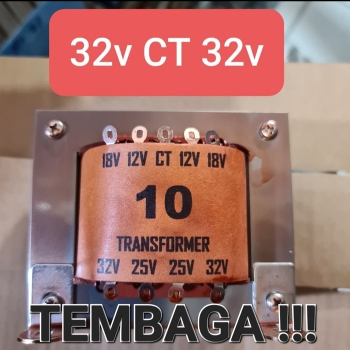 UU11 10a 32v travo trafo tembaga 10 a ampere ct besar murni 32v ct 32v 32 v
