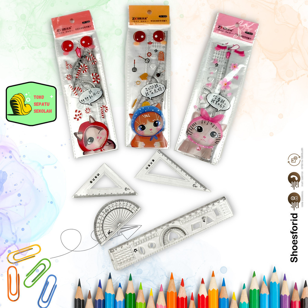 

Penggaris polos // Penggaris SET // Penggaris 4 in 1