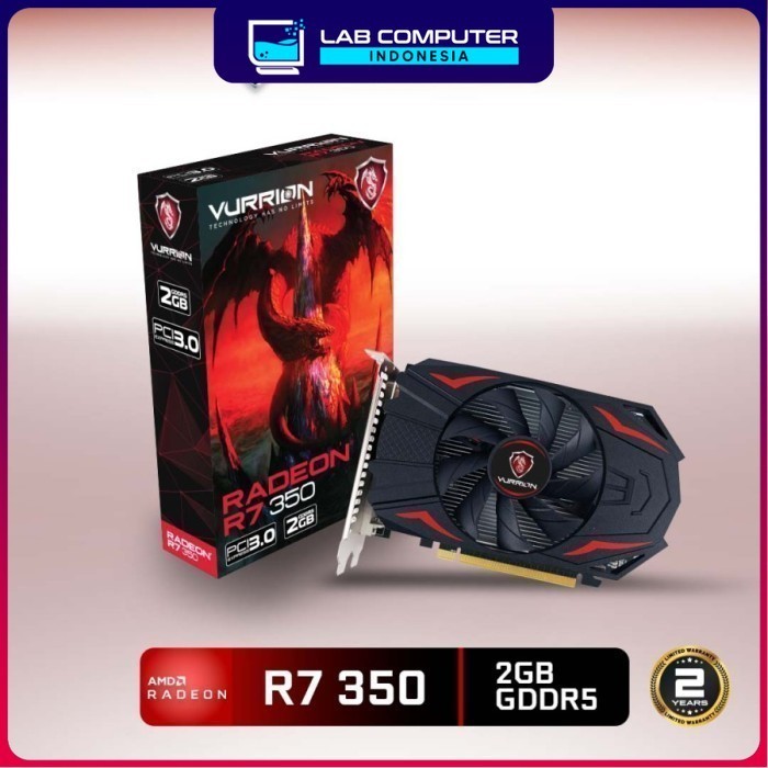 VGA VURRION R7 350 4GB DDR5 128BIT GAMING VGA ORI - R7 350 2GB