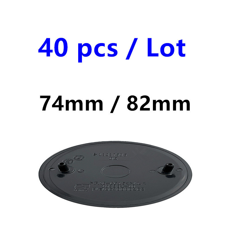 

40 Pcs 74mm 82mm 2 Pins Black Base