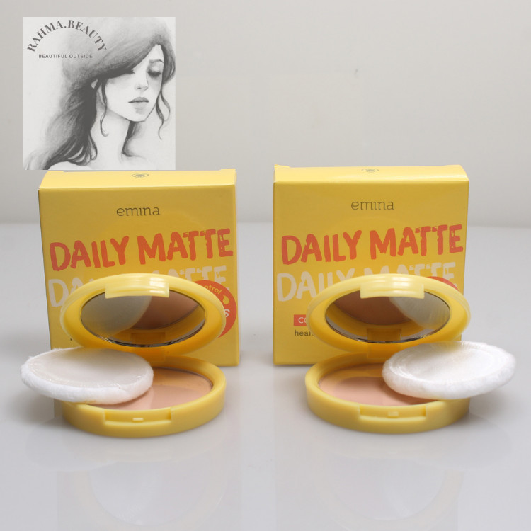 EMINA Daily Matte Compact Powder 11 g/Bedak Padat Emina/Compact Powder Emina/bedak Padat ringan/BPOM