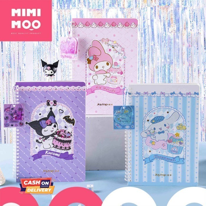 

✨LARIS✨ -MIMIMOO Buku Tulis A5 B5 Karakter Sanrio Cinnamoroll Kuromi - B5 My Melody