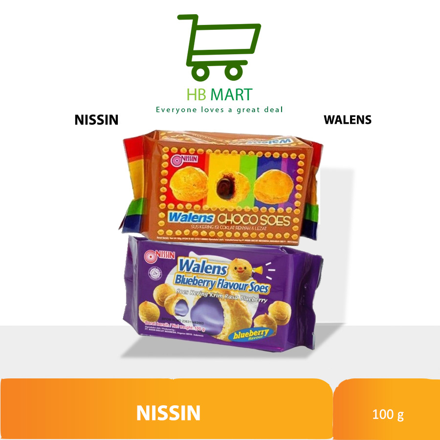 

Nissin Wallens Choco Soes 100 gr / Nissin Wallens Blueberry Soes / Nissin Wallens Soes Choco 100 gr