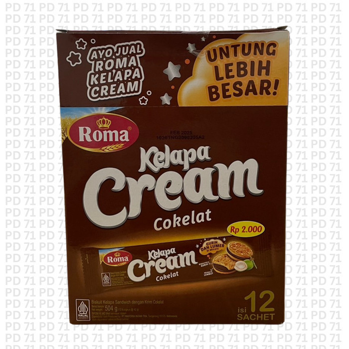 

Roma Biskuit Kelapa Cream Cokelat 12 Sachet