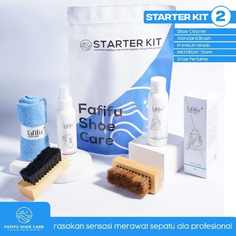 Starter Kit By FAFIFU 2 -  Paket Cuci Sepatu - Starter Kit Shoe Cleaner - Cleaner Sepatu - Pembersih