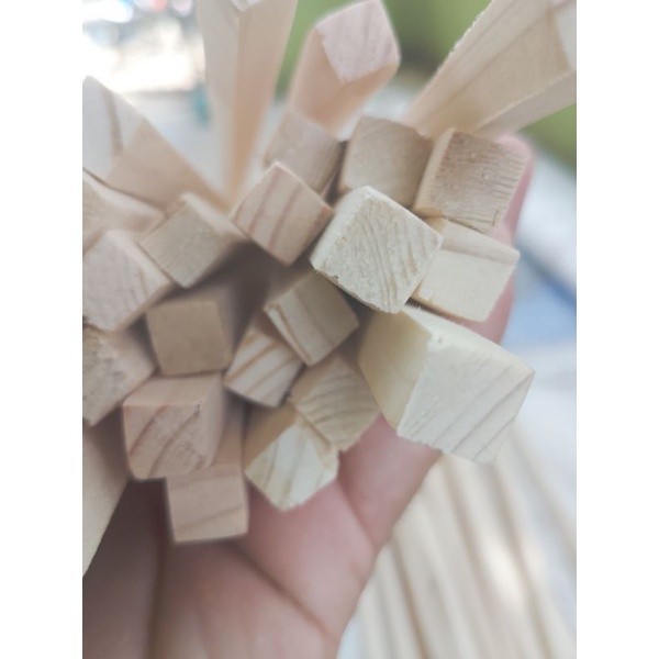 

List kayu jati Belanda stik ex palet kecil 1X1X30 cm