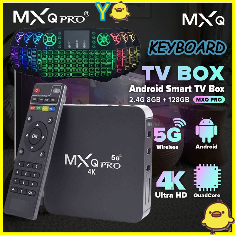 NEW Android 11 Set Top Box TV Digital 16/ 512G Bluetooth Mini Keyboard 7Colors DVB T2 FULL HD TV Box