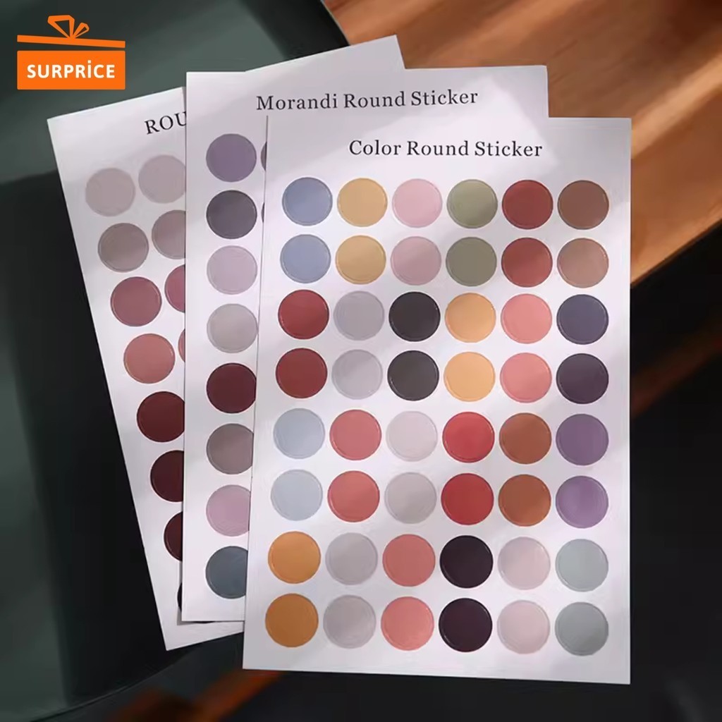 

Surprice Stiker Kertas Color Dekor Macarin Dots Paper Sticker Planner Scrapbook