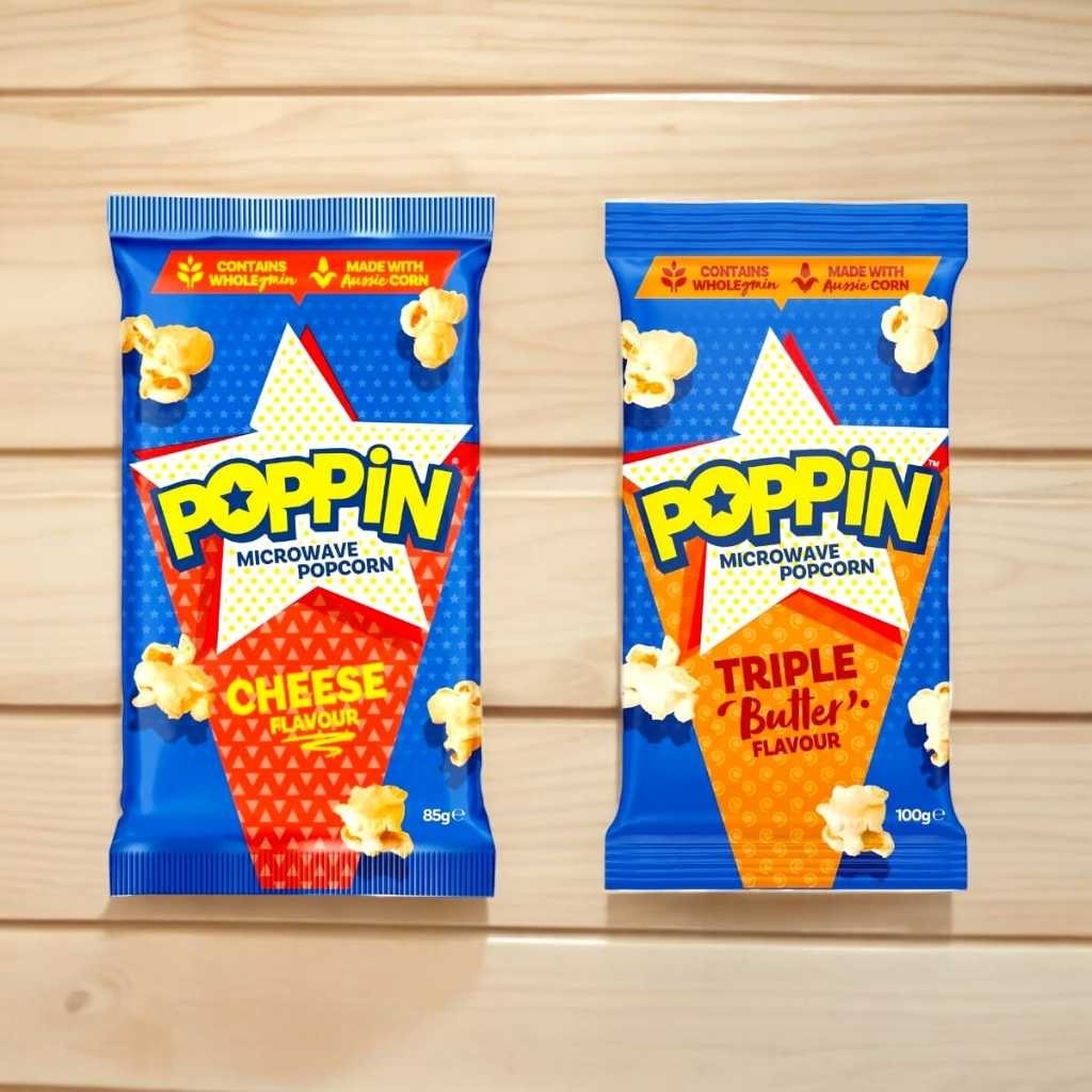

Poppin Popcorn Triple Butter Cheese Popcorn Keju Mentega