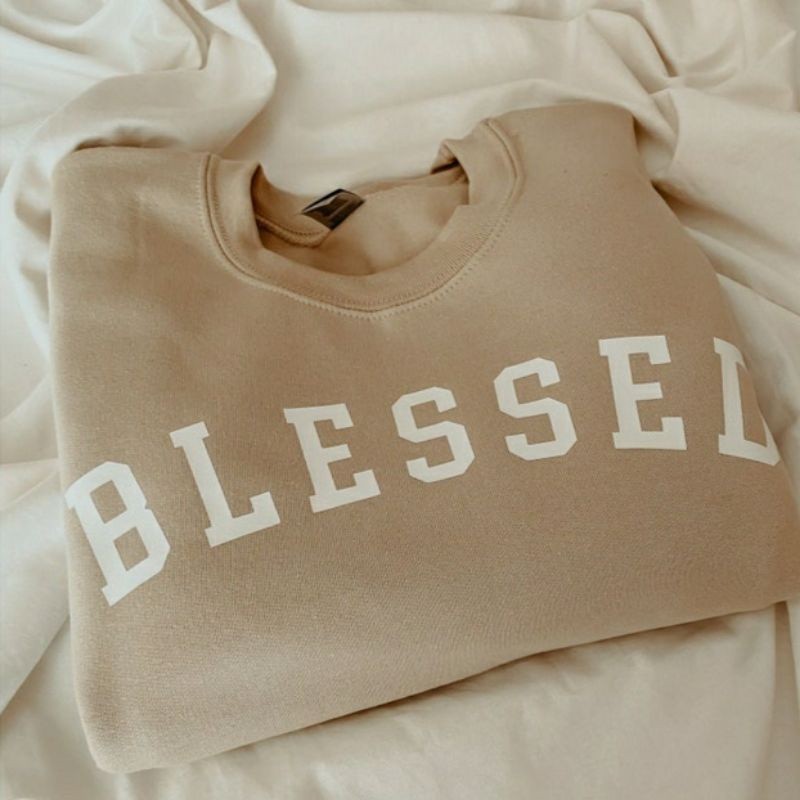 Sweater BEIGE KREM CREAM KHAKI S M L XL 2XL 3XL 4XL 5XL 6XL Jaket Crewneck Sweatshirt Jumbo Bigsize 