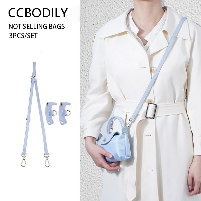 CCBODILY Bag Strap For Longchamp Bag Strap Mini Bag Crossbody Strap Free Punching Modification Shoul