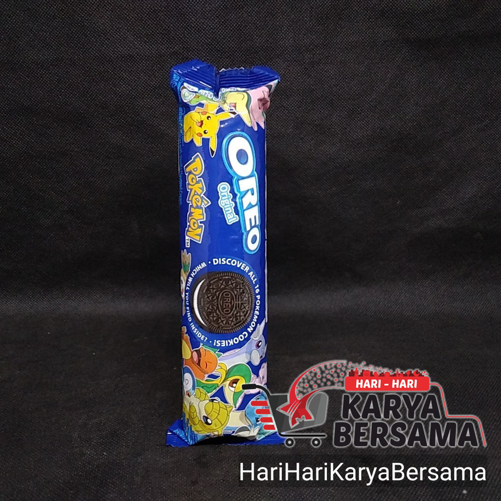 

OREO BISKUIT SANDWICH COKLAT KRIM RASA VANILLA 119.6GR