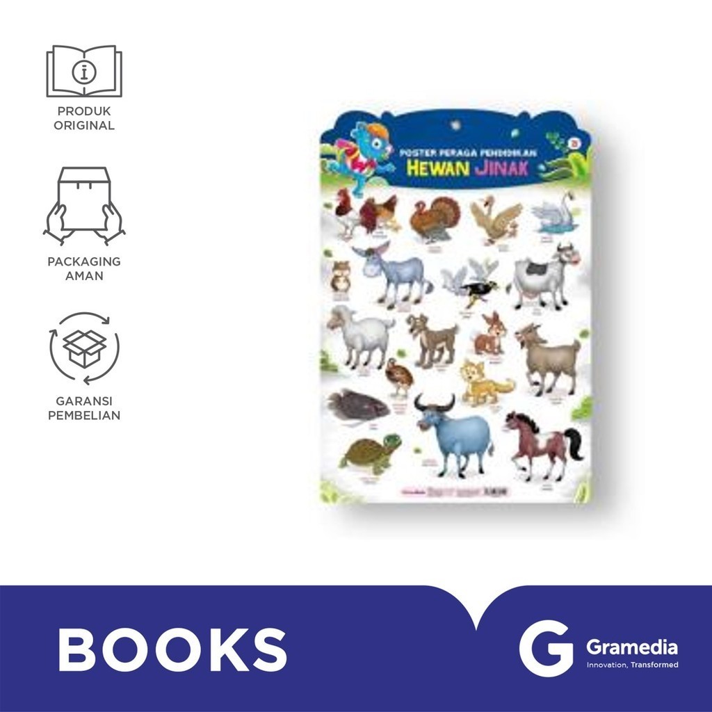 Poster Peraga Pendidikan Hewan Jinak