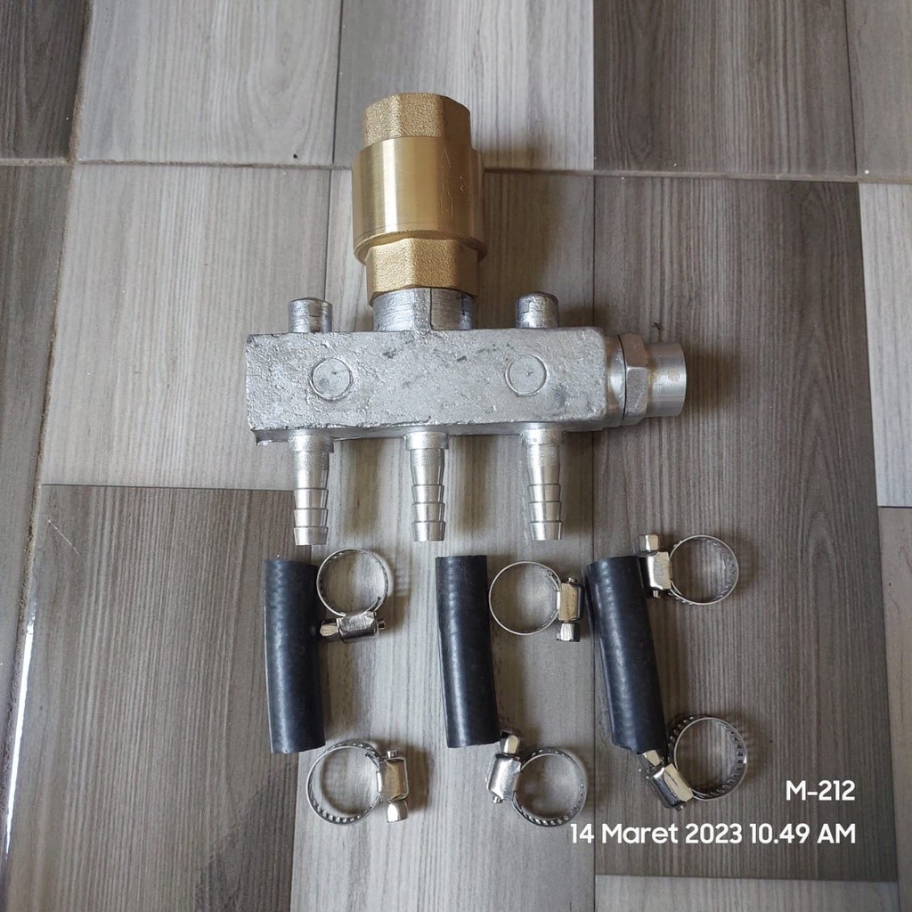 Manifold Pompa Rotax Pertamini Pom Mini  2 & 3 Cabang/Lubang Untuk Instalasi Mesin Pom Mini