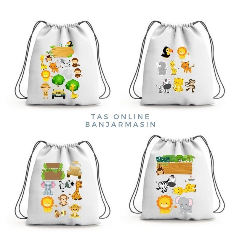 Tas Online Banjarmasin - Tas Ransel Serut Anak dan Remaja Bahan Kanvas Grade A