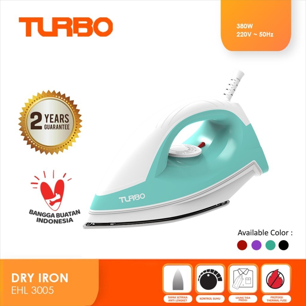 RK TURBO EHL3005 / EHL-3005 SETRIKA LISTRIK TOSCA - GARANSI RESMI