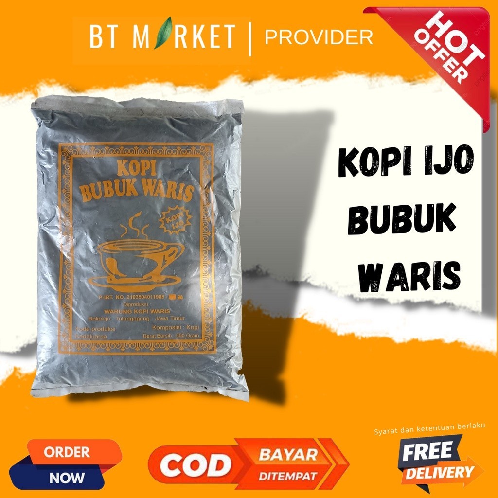 

Kopi Ijo Waris Tulungagung 250 Gr Kopi Bubuk Waris