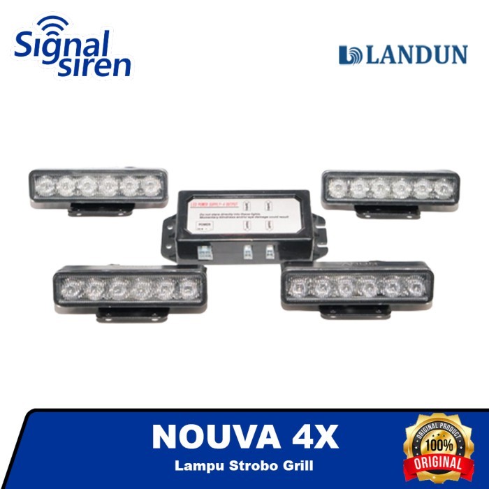 LANDUN NOUVA 4X LAMPU STROBO / STROBO GRILL - Barang Only