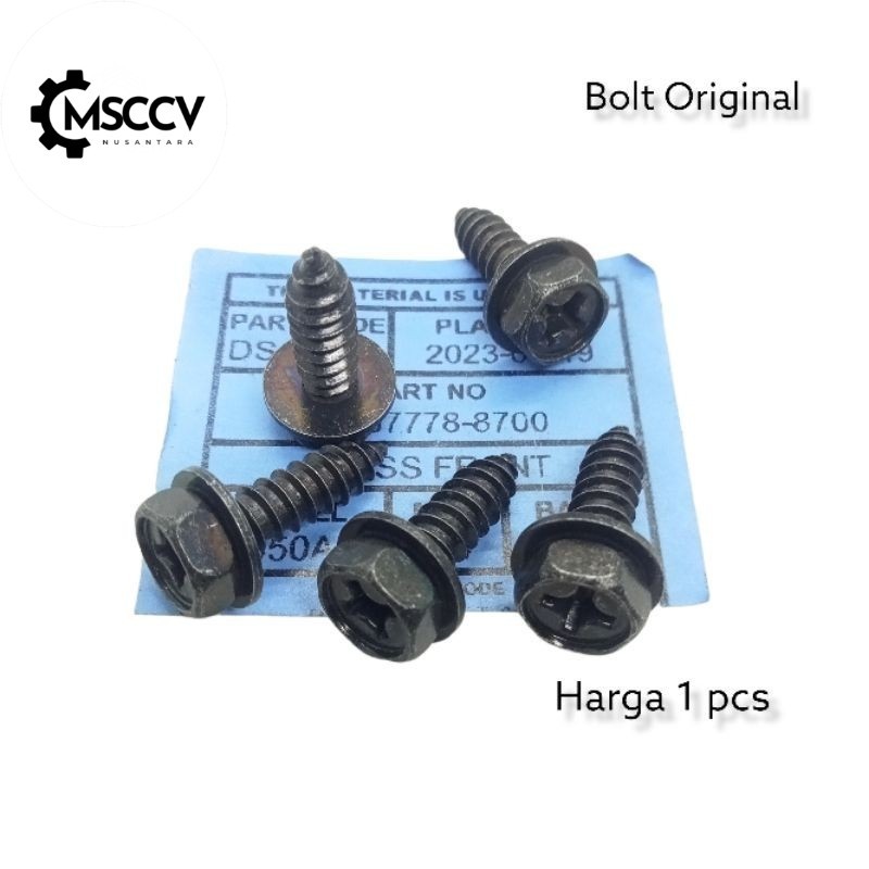 BAUT 10 SCRUP M6  FANDER SPAKBOR KARPET LUMPUR FILTER DRAT KASAR DABEL KUNCI