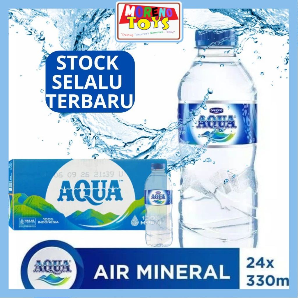 

Air Minerale AQUA Botol 330 ML / Isi 24 Botol Per DUS PER KARTON Termurah